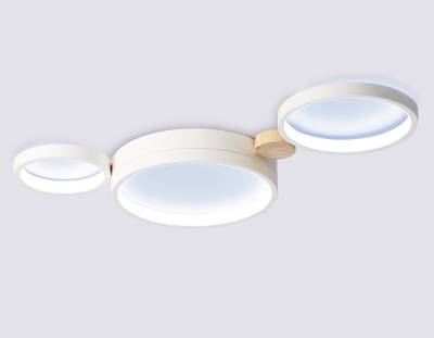 Настенно-потолочный светодиодный светильник с пультом FL4812/3 WH белый 3000K-6400K 45W 620*290*55 (ПДУ ИК)