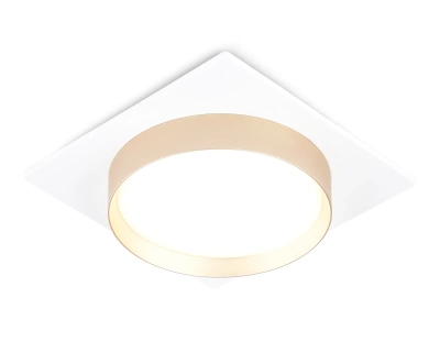 Светильник встраиваемый TN5230 WH/GD белый/золото GX53 max 12W 110*110*35