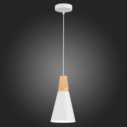 SLE125153-01 Подвес Белый/Белый, Светлое дерево E14 1*40W