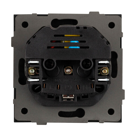 Механизм розетки с USB зарядкой SCT-TENDO-MUAC-SFPL-GR (230V, 16A) (Arlight, -)