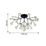 Потолочный светильник Skein 2480-9U, 27*G4LED*3W, 4423LM, 3000K. ТМ F-Promo