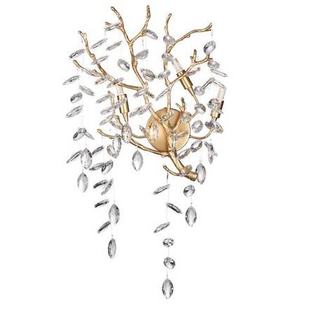 4969/3W HALL ODL24 613 античн.бронза/алюмин./хрусталь Бра G9 3*40W DELICA