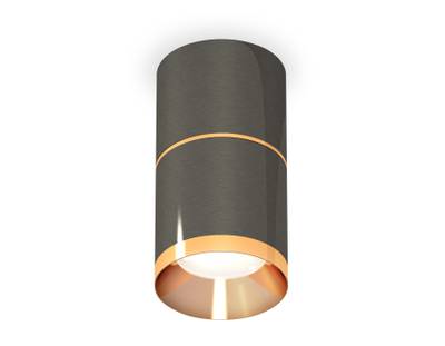 Комплект накладного светильника XS7403081 DCH/PYG черный хром/золото желтое полированное MR16 GU5.3 (C7403, A2072, C7403, N7034)