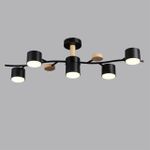 8194/5C COMFI LN25 261 черный, металл/дерево/пластик Потолочный светильник LED GX53 5*9W 220V CRYPTO