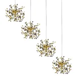 L4PL721132 Подвес четверной линейный EXTRA 4x3x5W(led) G9  (721132 - 4 + 572142 -1) ЗОЛОТО Lightstar