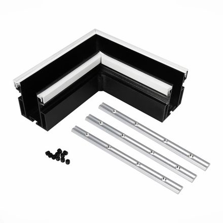 ST003.479.01 Угол-соединитель для профиля SKYLINE 48 с демпф. системой ST-Luce Черный