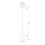 Подвесной светодиодный светильник со стеклянным плафоном 304054 LED латунь, LED