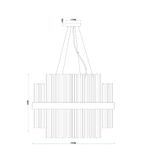 Подвесная люстра Arte Lamp MONTREAL A1034SP-12CC, 12хE14