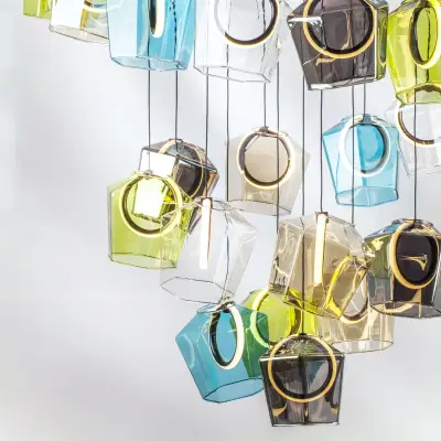 796289 Люстра CARAMELLO LED 28х6W 2700LM КОФЕЙНЫЙ/МУЛЬТИКОЛОР 3000K Lightstar