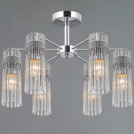 IL0761-6CSQ-25 CR GENOA светильник потолочный ILLUMICO, E14х6