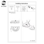 SL1510.201.01 Бра ST-Luce Французское золото/Дымчатый G9 1*5W