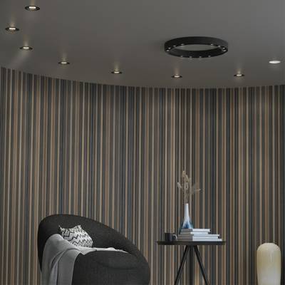 358790 SPOT NT21 280 черный Светильник встраиваемый светодиодный IP20 LED 15W 4000K 1600Лм 110-265V BIND