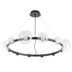 Люстра Crystal Lux BOSQUE SP12 BLACK/TRANSPARENT 0270/312