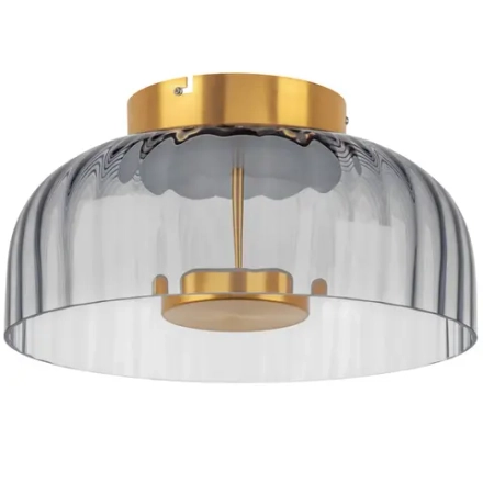 809061 Люстра CELESTA LED 1х12W 600LM ЗОЛОТО/ДЫМЧАТЫЙ 3000K Lightstar