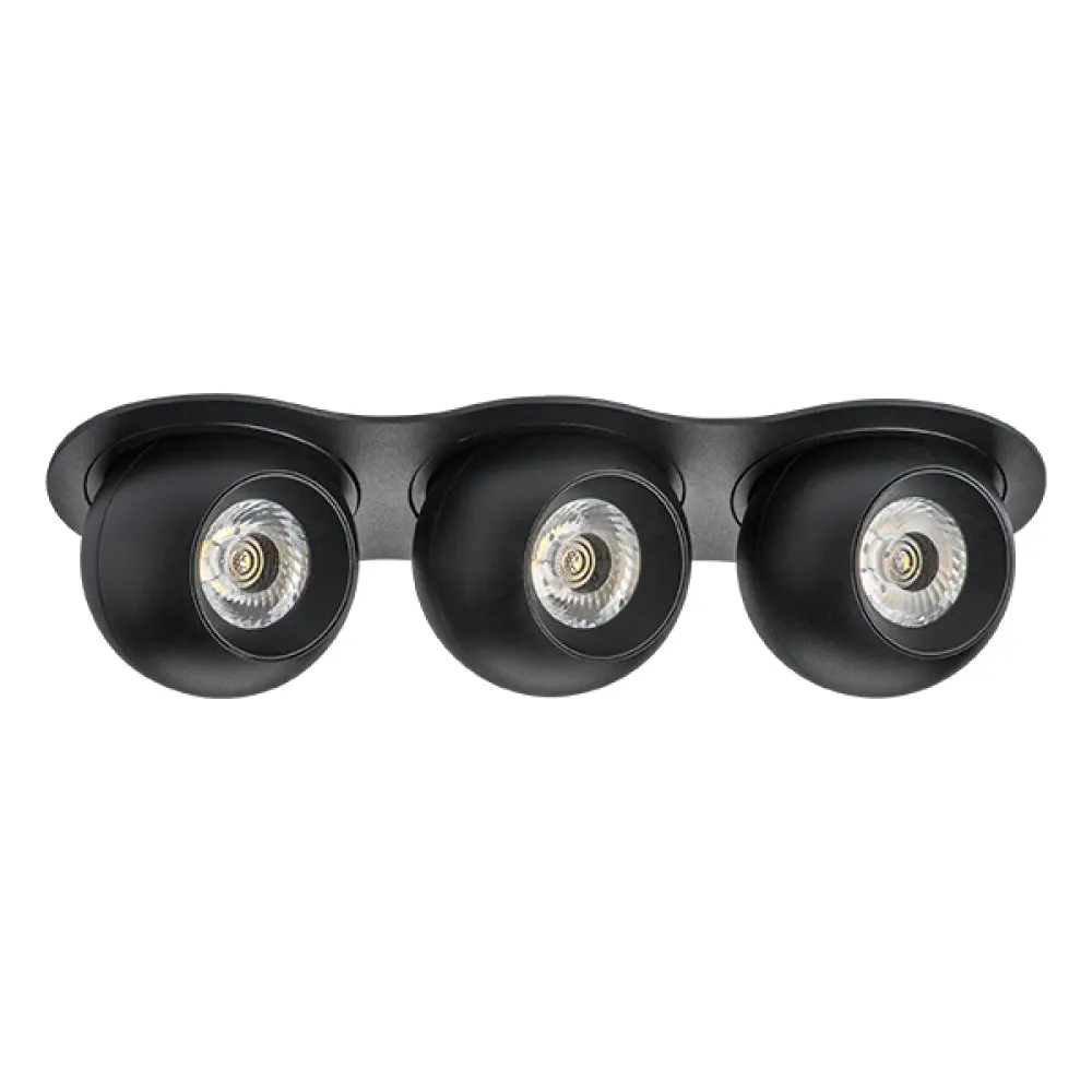 i637727272 Светильник INTERO LED 9W*3 850LM*3 24G ЧЕРНЫЙ 3000K (217637+217072+217072+217072)