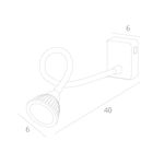 Бра Arte Lamp CERCARE A4107AP-1BK, LED