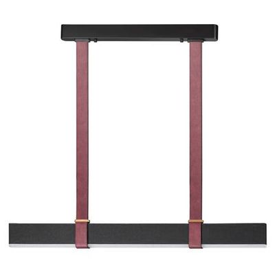 6629/25L HIGHTECH ODL24 275 металл/экокожа/ткань/акрил бордовый/черный Подвесной светильник IP20 LED 25W 3000K 220V VINCENT