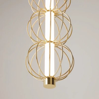 Подвесной светильник Золотая клетка / Golden Cage 3000К 17Вт, MOD216PL-L10G3K. TM Maytoni