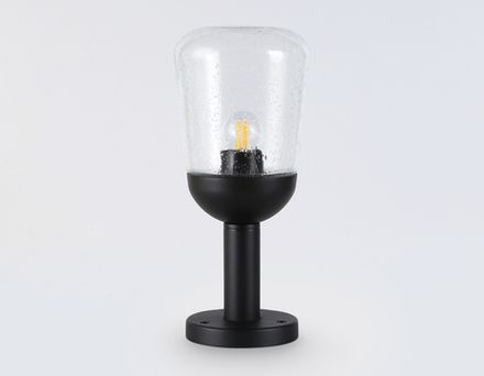 Светильник уличный ландшафтный ST2085 BK/CL черный/прозрачный IP54 E27 max 40W D150*350