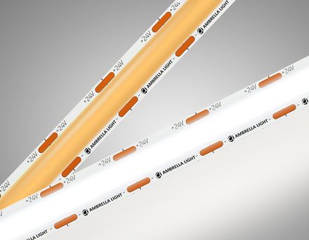 Светодиодная лента GS4802 COB 616Led/19W m/ 24V IP20 4500K/ 5m*12mm*2mm кратность резки 22.5mm (2 конт.)