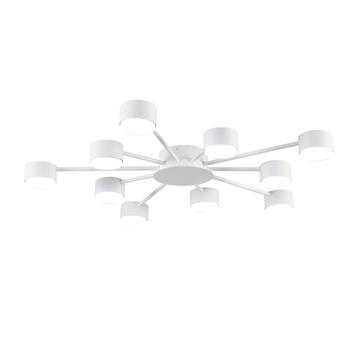 8343/10C COMFI LN26 252 белый, металл Люстра GX53 LED 10*7W 220V TORINA