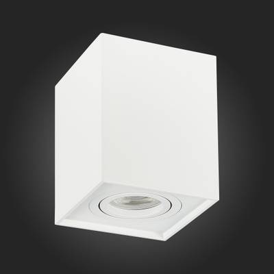 ST109.507.01 Светильник потолочный Мат. белый GU10 1*50W  L100xW100xH123 220V Без ламп