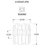 Настенный светильник Arte Lamp ALYA A1053AP-2PB, 2хG9