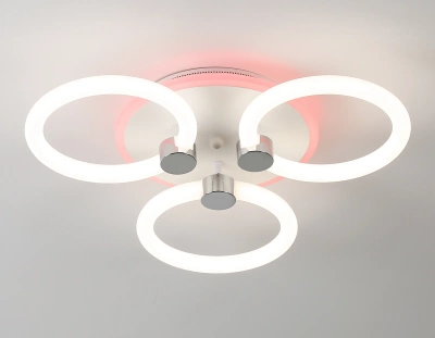 Светильник светодиодный потолочный FA3838/3 WH белый 42W 3000K-6400K+RGB D458*80 (ПДУ РАДИО 2.4G)