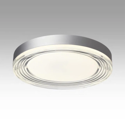 7727/76L MITRA LED SN 101 Светильник металл/акрил/никель/прозрачный LED 76Вт 4000K D400 IP20 ETERNA