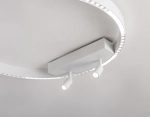 Светильник потолочный светодиодный FL5807/1+2 WH белый 40W 3000K/4200K/6400K D600*95 (без ПДУ)