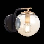 SLE106901-01 Бра Черный/Янтарный E14 1*40W