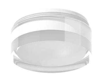 Насадка передняя для корпуса светильника с диаметром отверстия D60mm N6241 FR/CL белый матовый/прозрачный D60*H32mm Out20mm MR16