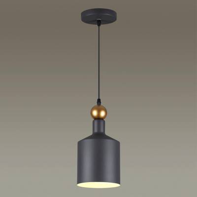 4085/1 PENDANT ODL19 495 темн.серый/золотой Подвес Е27 1*40W 220V BOLLI