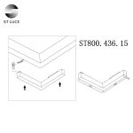 ST800.436.15 Магнитный трековый светильник Черный LED 1*15W 3000K 950Lm Ra>80 120° IP20 L305xW305xH25 48V