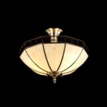 Citilux Шербург-1 CL440141 Люстра витражная потолочная Бронза