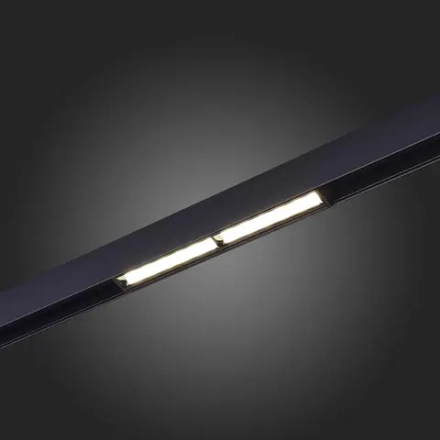 ST804.446.12 Магнитный трековый светильник Черный LED 1*12W 4000K 750Lm Ra>90 120° IP20 L220xW22xH46 48VV