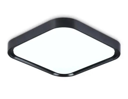 Потолочный светодиодный светильник FZ1268 BK черный 27W 5000K 350*350*60 (Без ПДУ)