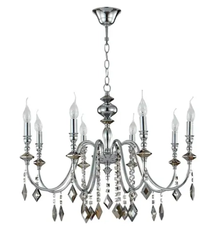 Люстра Crystal Lux MERCEDES SP8 CHROME/SMOKE 0950/308