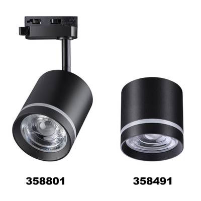 358801 PORT NT21 119 черный Светильник трековый однофазный трехжильный IP20 LED 15W 1300Лм 4000K 85-265V ARUM