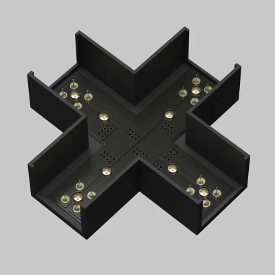Коннектор питания X-образный Elasity, TRA160CX-11B. TM Maytoni
