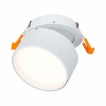 ST651.538.09 Встраиваемый поворотный светильник Белый LED 1*9W 3000K 720Lm Ra>90 120° IP20 D85xH68 170-240VV