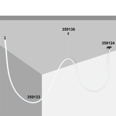 359124 KONST NT23 264 черный База для встраиваемого монтажа светильников 359128-359133 IP20 15-40W 170-265V RAMO