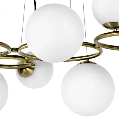 815091 Люстра GLOBO 9х40W G9 ЛАТУНЬ Lightstar