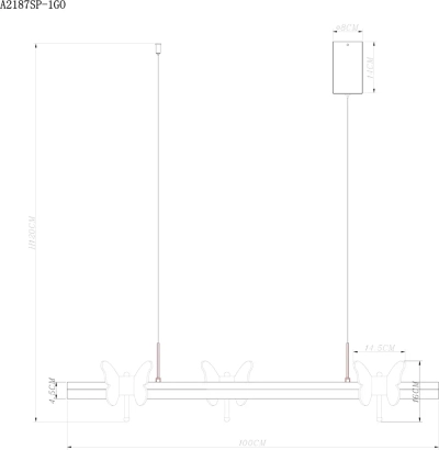 Подвесной светильник Arte Lamp DARCY A2187SP-1GO, 1хLED