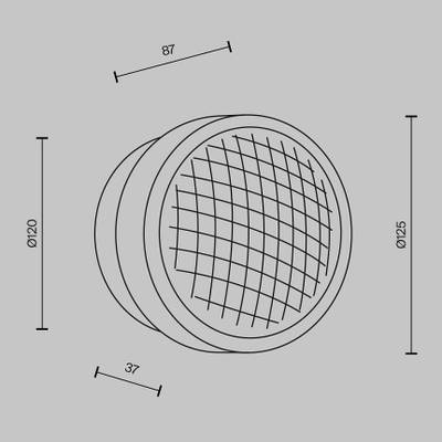 Настенный светильник (бра) Olo 2700-4000К 6Вт MOD493WL-L6PTK. TM Maytoni