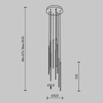 Подвесной светильник Light stick 3000К 46Вт, MOD236PL-L54B3K. TM Maytoni