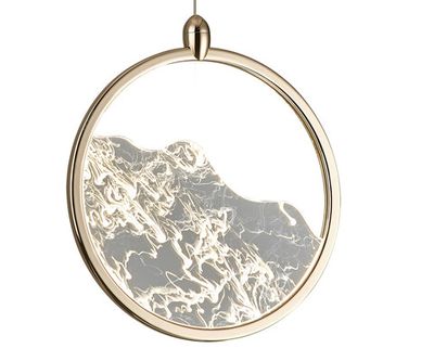 08024-1A,33 Подвес Селия золото d26 h150 Led 7W (3000K)