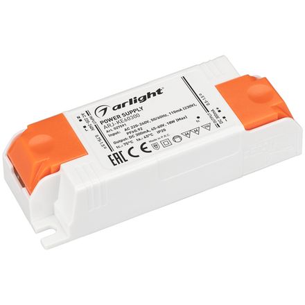 Блок питания ARJ-KE60300 (18W, 300mA, PFC) (Arlight, IP20 Пластик, 5 лет)