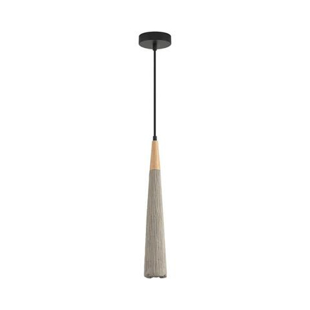8351/1C SUSPENTIONI LN26 326 черный/серый/бежевый, металл/дерево/цемент Подвес GU10 LED 5W 220V EOLIANA