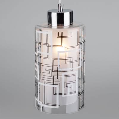 Подвесной светильник с плафоном 50002/1 хром